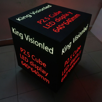 Экстренныйый выпуск дисплея куба СИД Kingvisionled изготовленный на заказ сформировал стерео полный угол