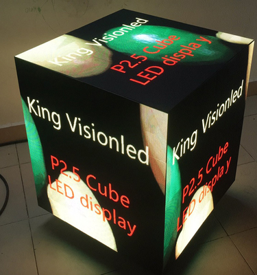 куб 640x640mm волшебный привел квадрат 2.5mm рекламы влияния SMD2121 дисплея 3d большой