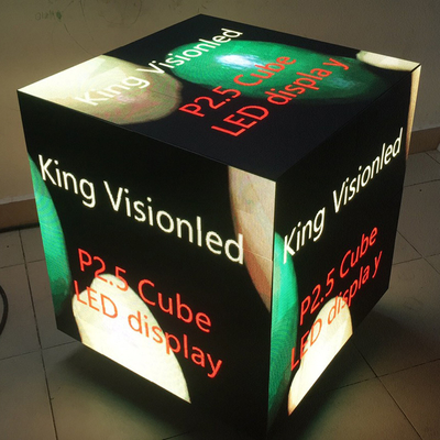 крытые видео- панели приведенные стены 4k P2.5 рекламируя куб Rubik с магнитами