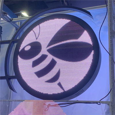 логотип приведенный выставочной витрины знамени 8mm на открытом воздухе вокруг P8 стены вися 640x640