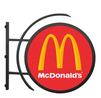Небольшой знак приведенный рекламой экрана дисплея доски магазина цифров круга логотипа 3840HZ